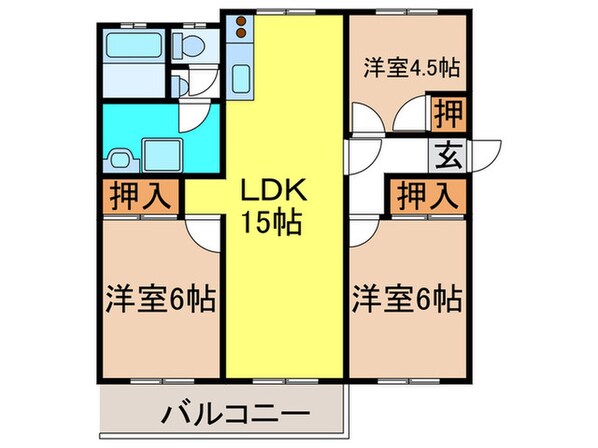 寺畑マンションの物件間取画像